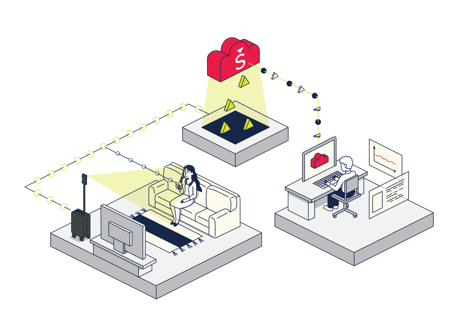 Illustrated diagram of Seer Medical process