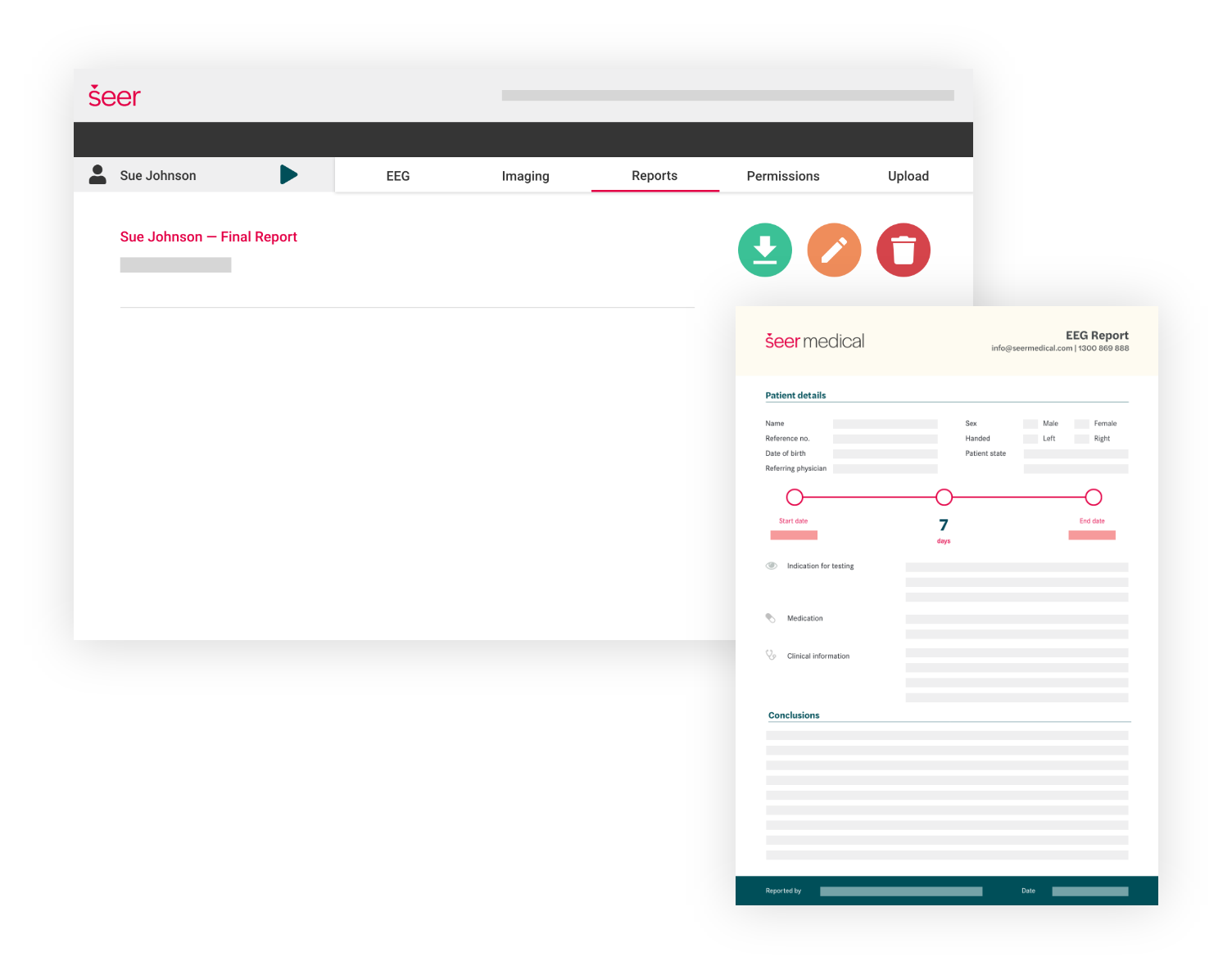 Sample of Seer Medical report
